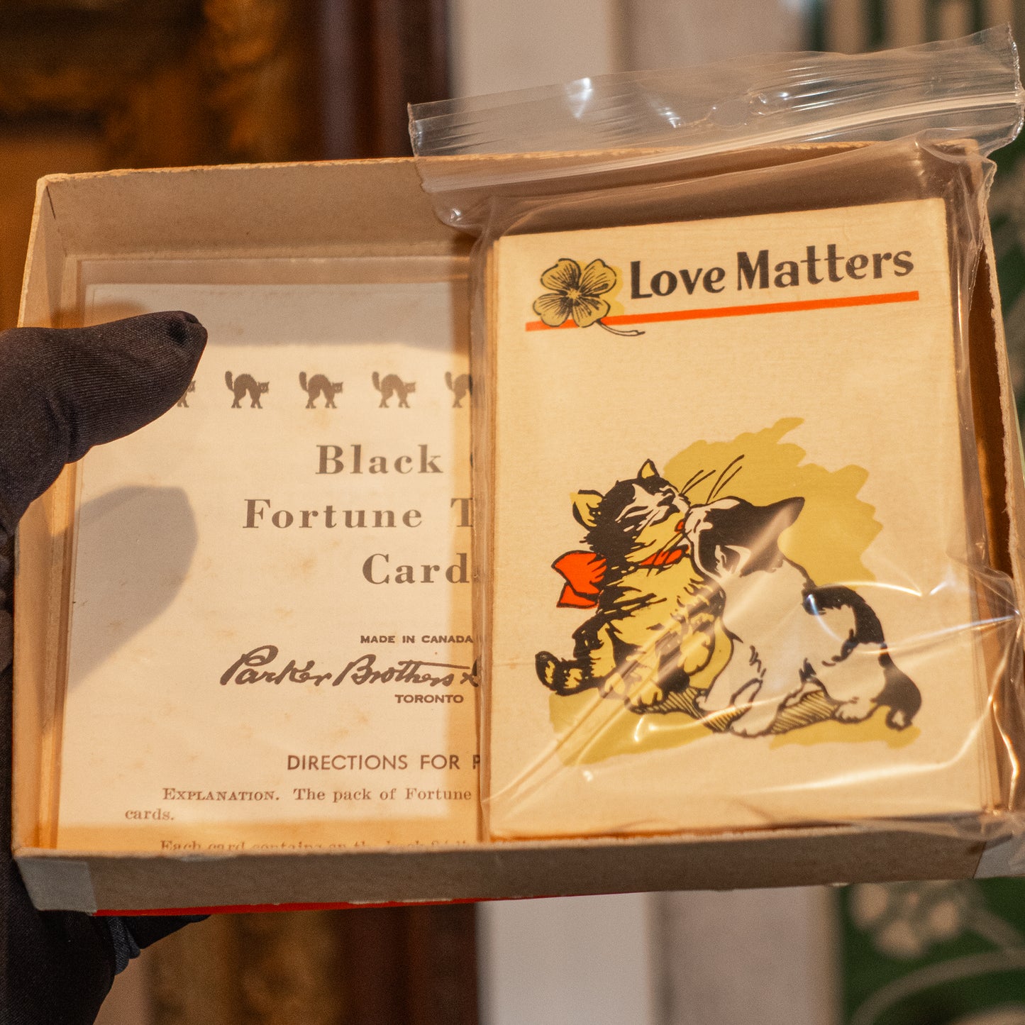 Vintage Black Cat Fortune Telling Game