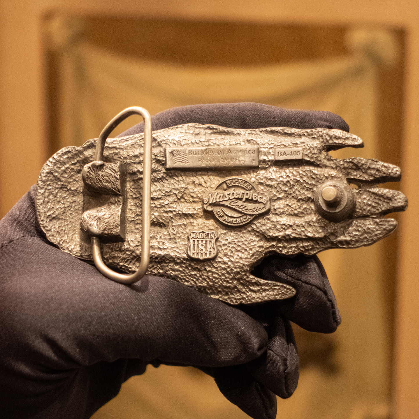 Vintage Skeleton Hand Belt Buckle