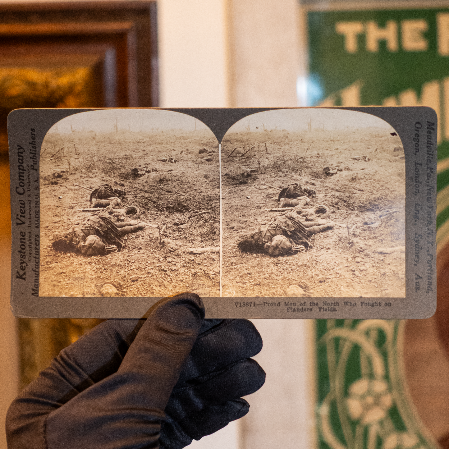 Vintage Military Stereo View