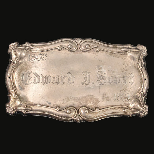 Antique Casket Plate