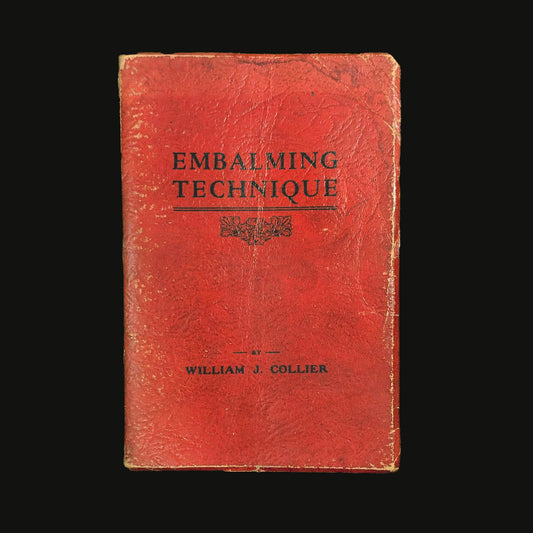 Antique Embalming Book