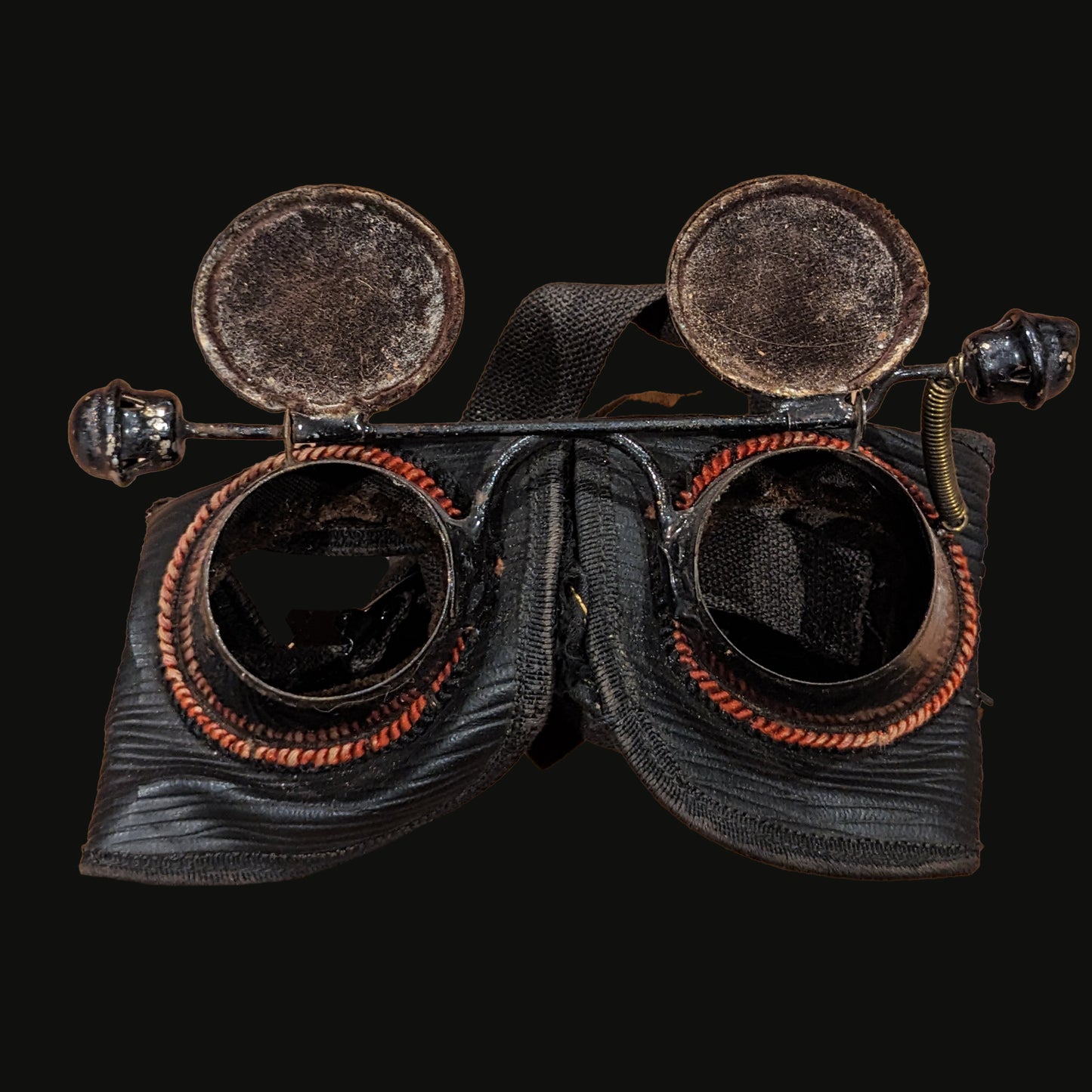 Antique Oddfellows Hoodwink Goggles