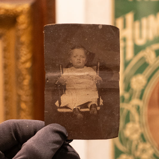 Antique Hidden Mother Tin Type