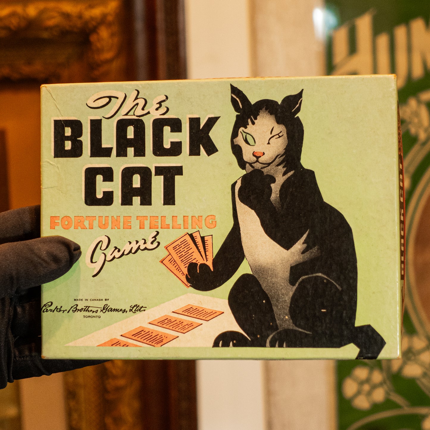 Vintage Black Cat Fortune Telling Game